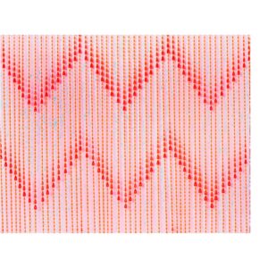 Edm Cortina Perla Plástico 48 Tiras 90x200 Cm One Size Red