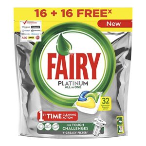 Fairy Lavavajillas Capsulas Limon 16+16 Dosis One Size Green / Blue / Yellow