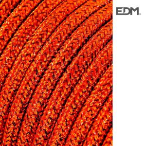 Edm Rollo Cable Cordon Tubulaire 2x0.75 Mm 5 M One Size Bright Brown