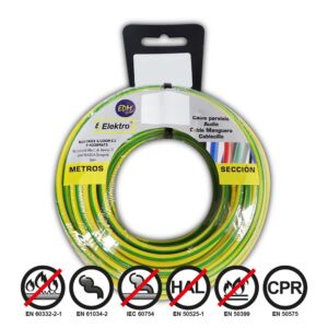 Edm Rollo Cablecillo Flexible 1.5 Mm 15 M One Size Yellow / Green