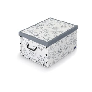 Domo Pack Living Caja Cartón Plegable Con Asas Bon Ton 39x50x24 Cm One Size White