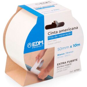 Edm Cinta Americana 50 Mm X 10 M One Size White