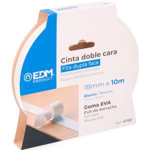 Edm Cinta Doble Cara 18 Mm 10 M One Size White