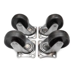 Edm Ruedas 50 Mm 4 Unidades One Size Silver / Black