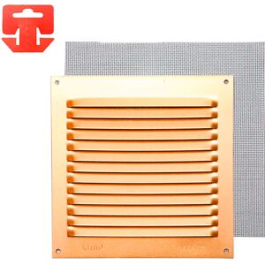 Fepre Rejilla Ventilación Con Mosquitera 150x150 Mm One Size Gold