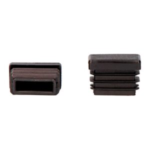Oem Contera Interior Rectangular Con Aleta 40x20 Mm One Size Black