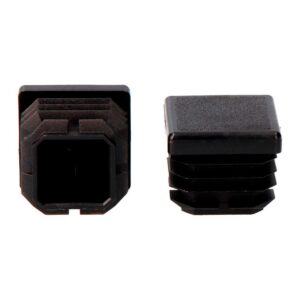 Oem Contera Interior Cuadrada Con Aleta 20x20 Mm One Size Black