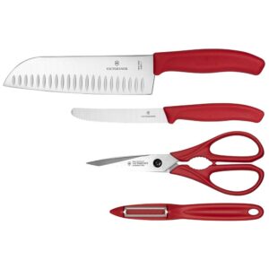 Victorinox Set Swiss Classic Kitchen 4 One Size Red / Silver