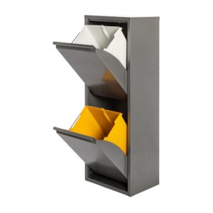 Oem Armario Metálico Reciclaje 2 Cajones 77011 One Size Grey