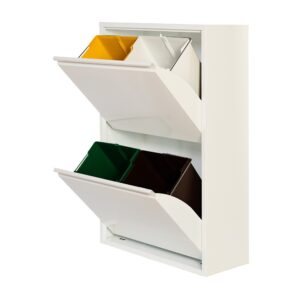 Oem Armario Metálico Reciclaje 4 Cajones 77012 One Size White