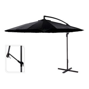 Oem Parasol Excéntrico 300 Cm One Size Black