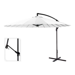 Oem Parasol Excéntrico 300 Cm One Size White