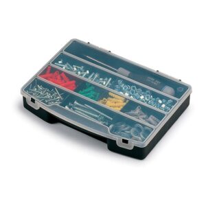 Oem Organizador Compartimentos Con Tapa 10 Divisiones One Size Black / Clear