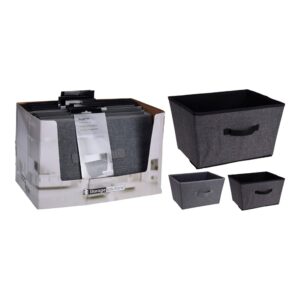 Storage Solutions Caja Almacenaje Plegable De Tela One Size Grey