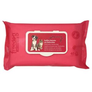 Freedog Toallita Húmeda Clorhexidina 40 Units One Size Red