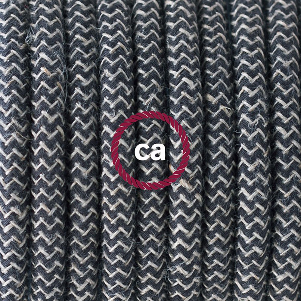 Creative Cables Cable Lámpara Pie Rd74 Zigzag 3 M One Size Anthracite / Brown / Black - Imagen 3