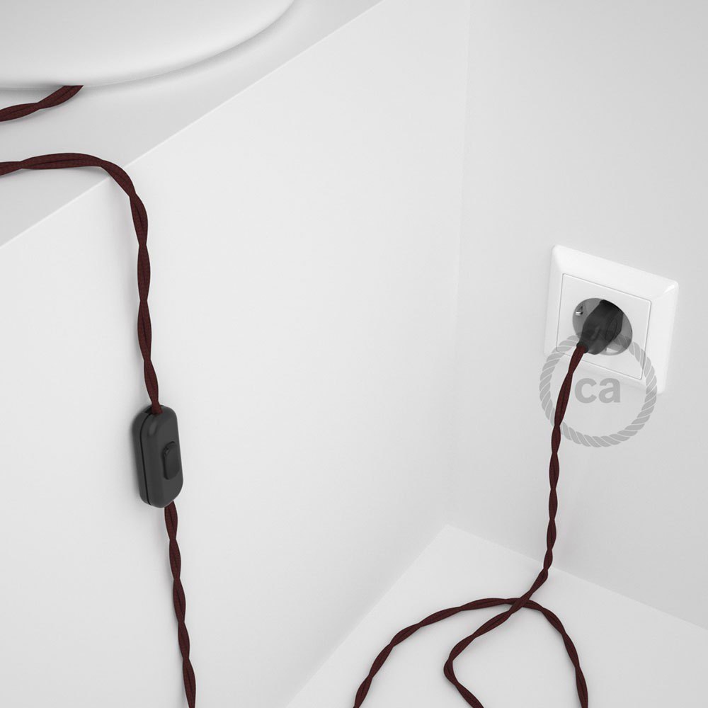 Creative Cables Cable Lámpara Tm19 1.8 M One Size Burgundy / Black - Imagen 2