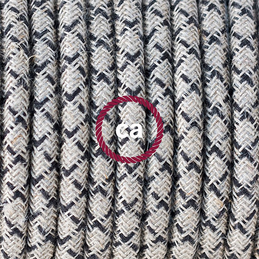Creative Cables Lámpara Colgante Para Pantalla Con Enchufe Uk Rd64 Lozenge 3 M One Size Anthracite / White - Imagen 5