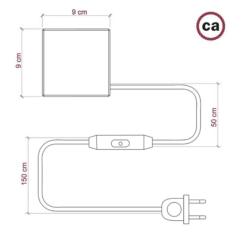 Creative Cables Lámpara Mesa Con Bombilla Moco Cubetto One Size Brown / Orange - Imagen 6