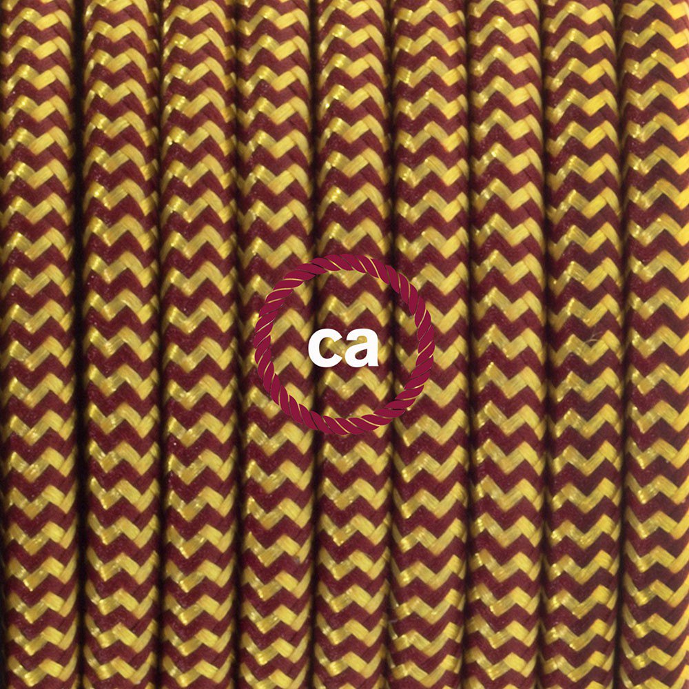 Creative Cables Lámpara Colgante Pendel Rz23 Zigzag 1 M Diy One Size Gold / Burgundy / Black - Imagen 2