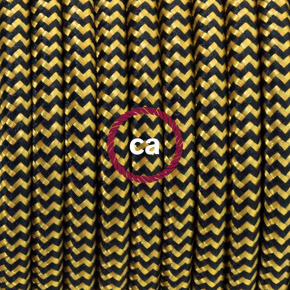 Creative Cables Lámpara Colgante Pendel Rz24 Zigzag 1 M One Size Gold / Black / White - Imagen 2