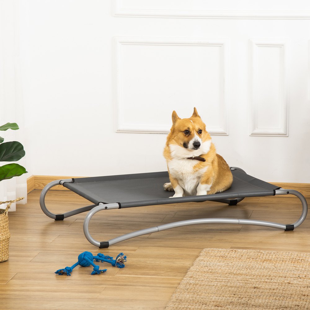 Pawhut Cama Elevada Perros Y Gatos D04-215 110 x 65 x 20 cm Grey - Imagen 2