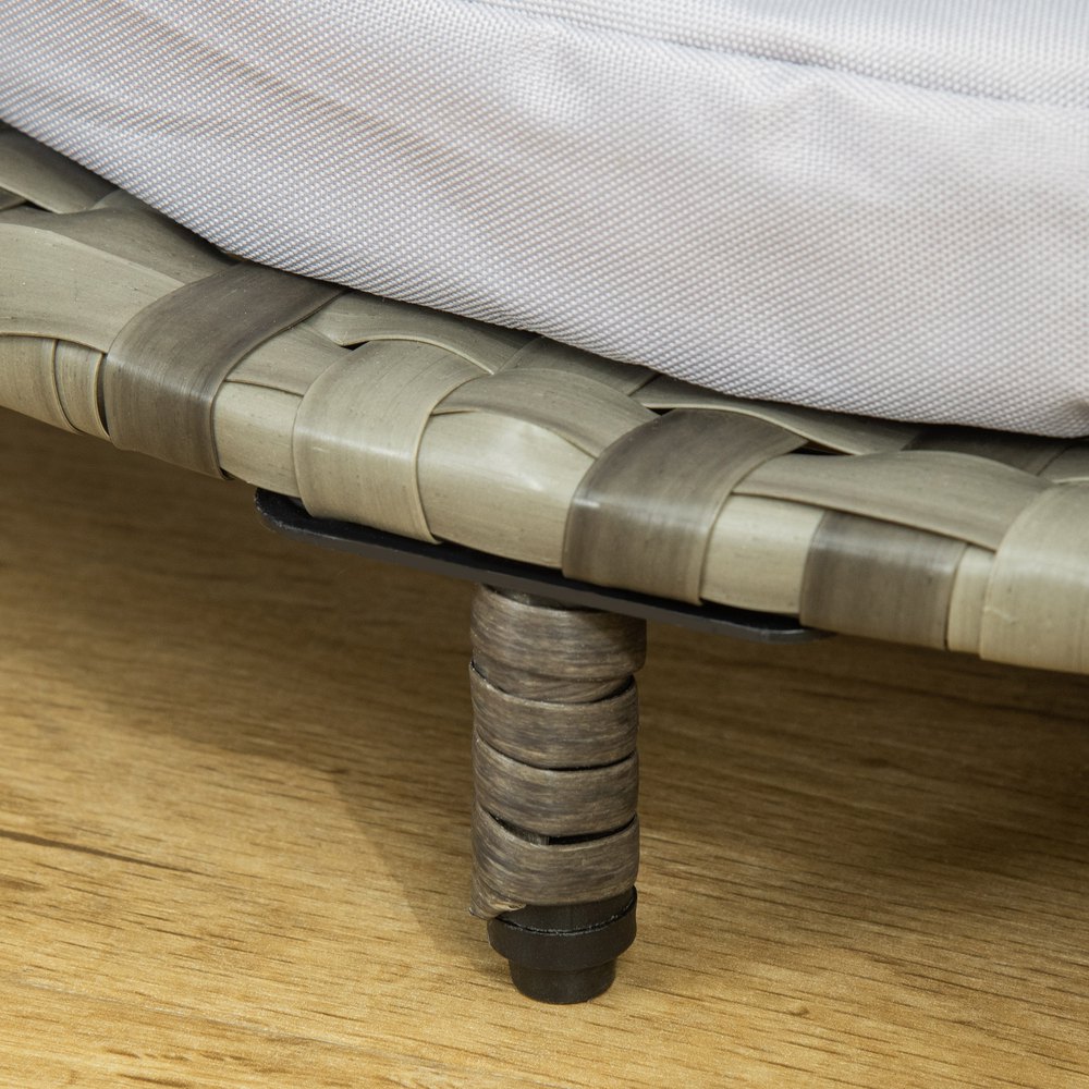 Pawhut Cama Elevada Perros Y Gatos D04-221 60 x 60 x 20 cm Grey - Imagen 5