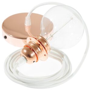 Creative Cables Lámpara Colgante Pendel Para Pantalla Rm01 Diy 2 M One Size White / Copper