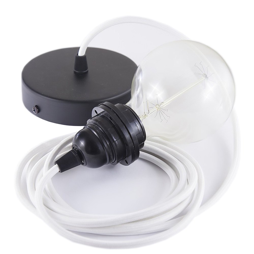 Creative Cables Lámpara Colgante Pendel Para Pantalla Rm01 Diy 50 Cm One Size White / Black