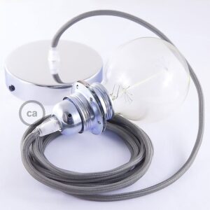 Creative Cables Lámpara Colgante Pendel Para Pantalla Rm03 Diy 50 Cm One Size Grey / Chrome Plated
