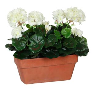 Mica Decorations Planta Artificial Geranio Para Balcón One Size White