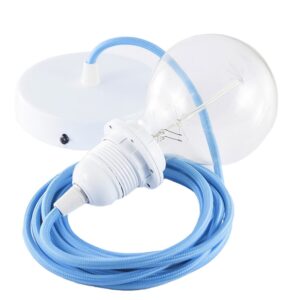 Creative Cables Lámpara Colgante Pendel Para Pantalla Rm11 1 M One Size Turquoise / White