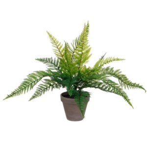 Mica Decorations Planta Artificial Helecho One Size Green