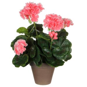 Mica Decorations Planta Artificial Geranio One Size Orange