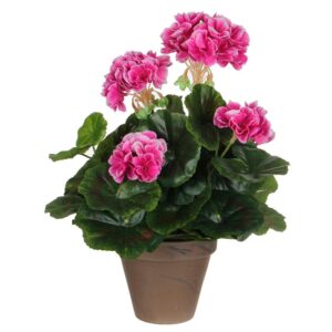Mica Decorations Planta Artificial Geranio One Size Purple