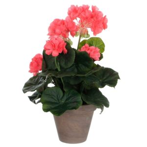 Mica Decorations Planta Artificial Geranio One Size Salmon