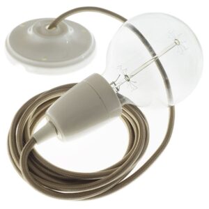 Creative Cables Lámpara Colgante Pendel Rm27 Diy 50 Cm One Size Cipria / White