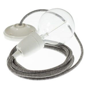Creative Cables Lámpara Colgante Pendel Rn02 2 M One Size Grey / White