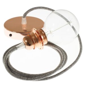 Creative Cables Lámpara Colgante Pendel Para Pantalla Rn02 50 Cm One Size Grey / Copper