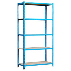 Simon Rack Estantería Metálica Sin Tornillos Aglomerado Maderclick Plus 5/500 One Size Blue / Brown