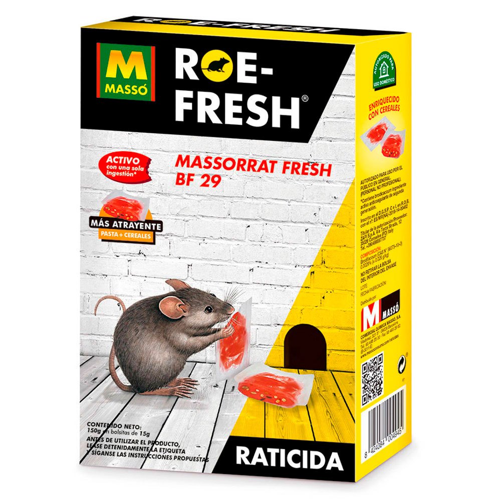 Masso Raticida Roe-fresh 231518 150g One Size Red