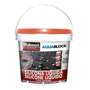 Rubson Silicona Líquida Aquablock 1894877 1kg One Size Orange