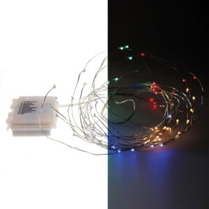 Oem Guirnalda A Pilas Multifunción 80 Led 75 Cm One Size Multicolor