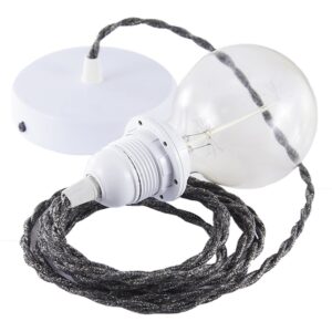 Creative Cables Lámpara Colgante Pendel Para Pantalla Tn03 Diy 2 M One Size Anthracite / White