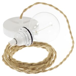 Creative Cables Lámpara Colgante Pendel Para Pantalla Tn06 50 Cm One Size Beige / White