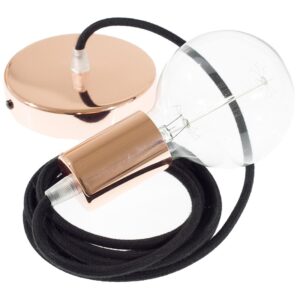 Creative Cables Lámpara Colgante Pendel Rc04 50 Cm Diy One Size Black / Copper