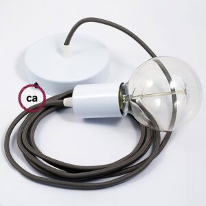 Creative Cables Lámpara Colgante Pendel Rm03 1 M One Size Grey / White