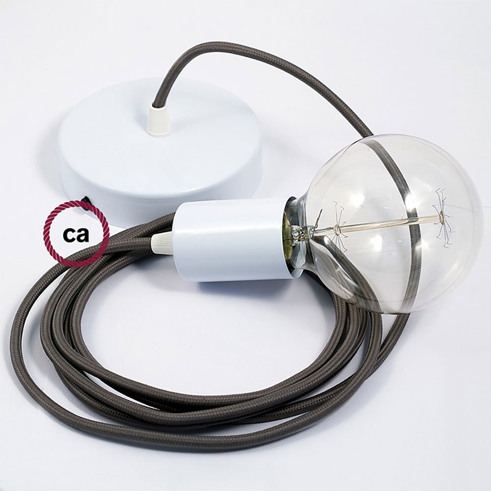 Creative Cables Lámpara Colgante Pendel Rm03 50 Cm Diy One Size Grey / White