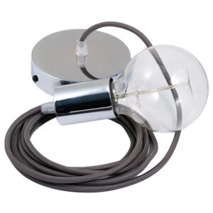 Creative Cables Lámpara Colgante Pendel Rm03 50 Cm One Size Grey / Chrome Plated