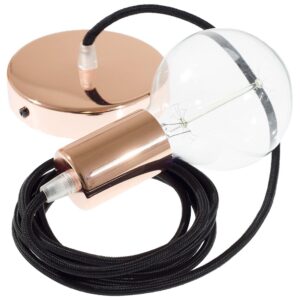 Creative Cables Lámpara Colgante Pendel Rm04 1 M Diy One Size Black / Copper